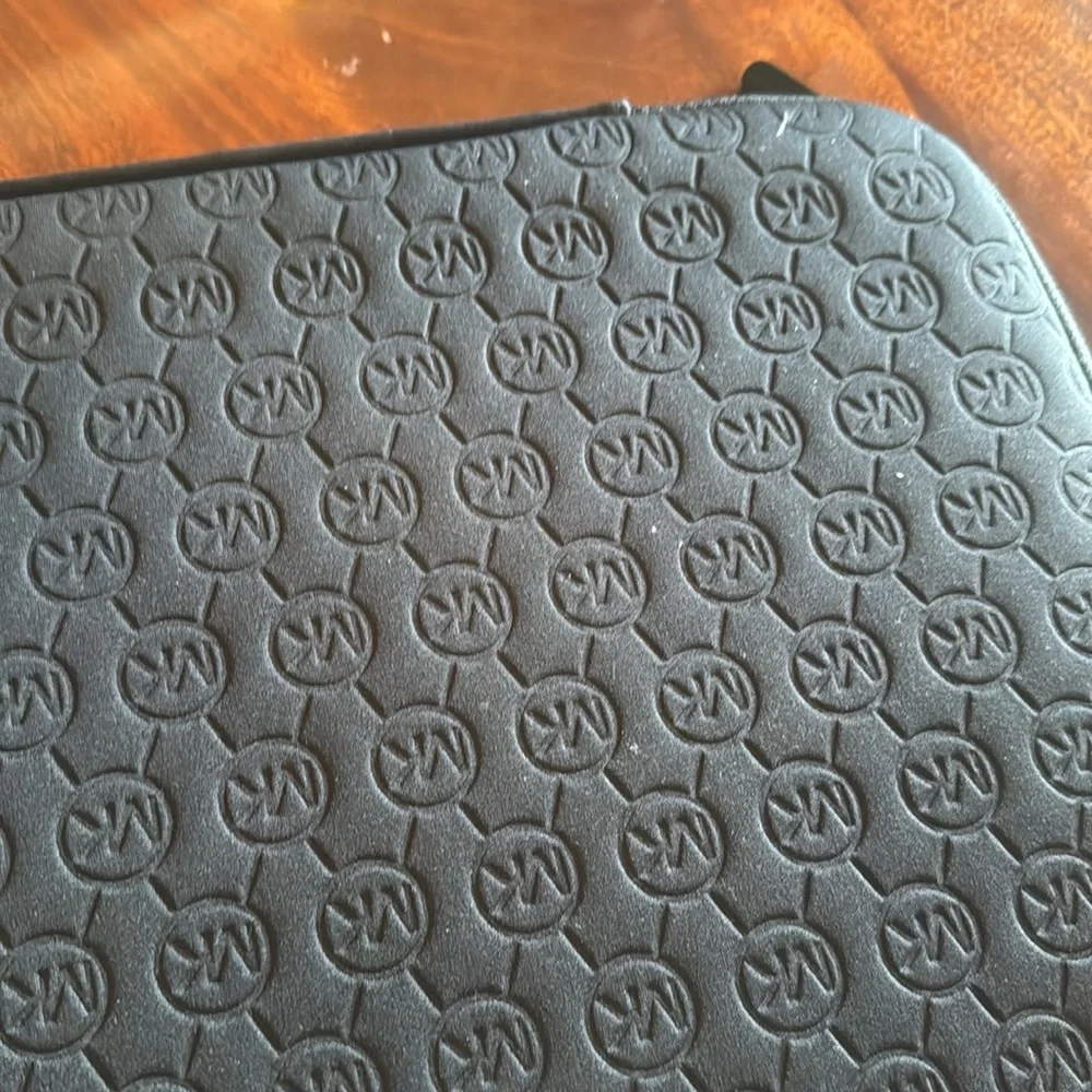 Michael Kors Black Neoprene Tablet Laptop Case / Sleeve